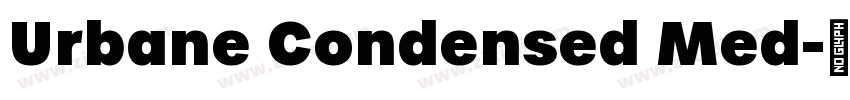 Urbane Condensed Med字体转换